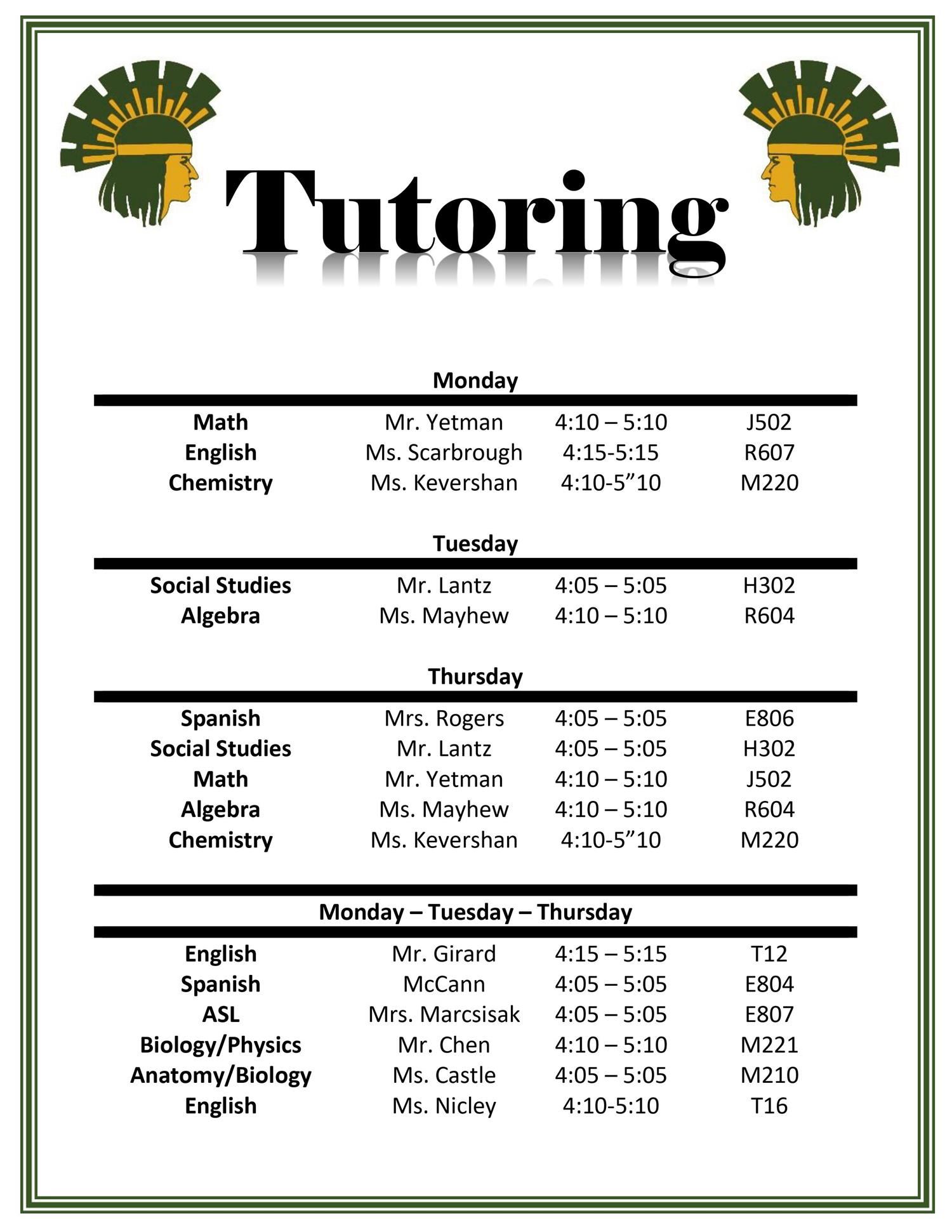 tutoring